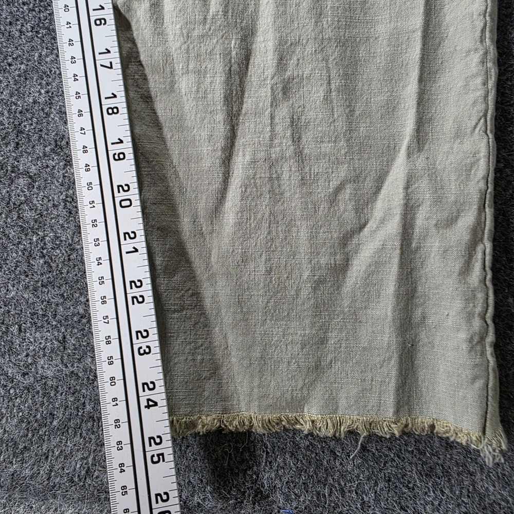 Frank & Eileen Kinsale Pants Italian Performance Linen Sage Green 12 Womens USA - Picture 10 of 10